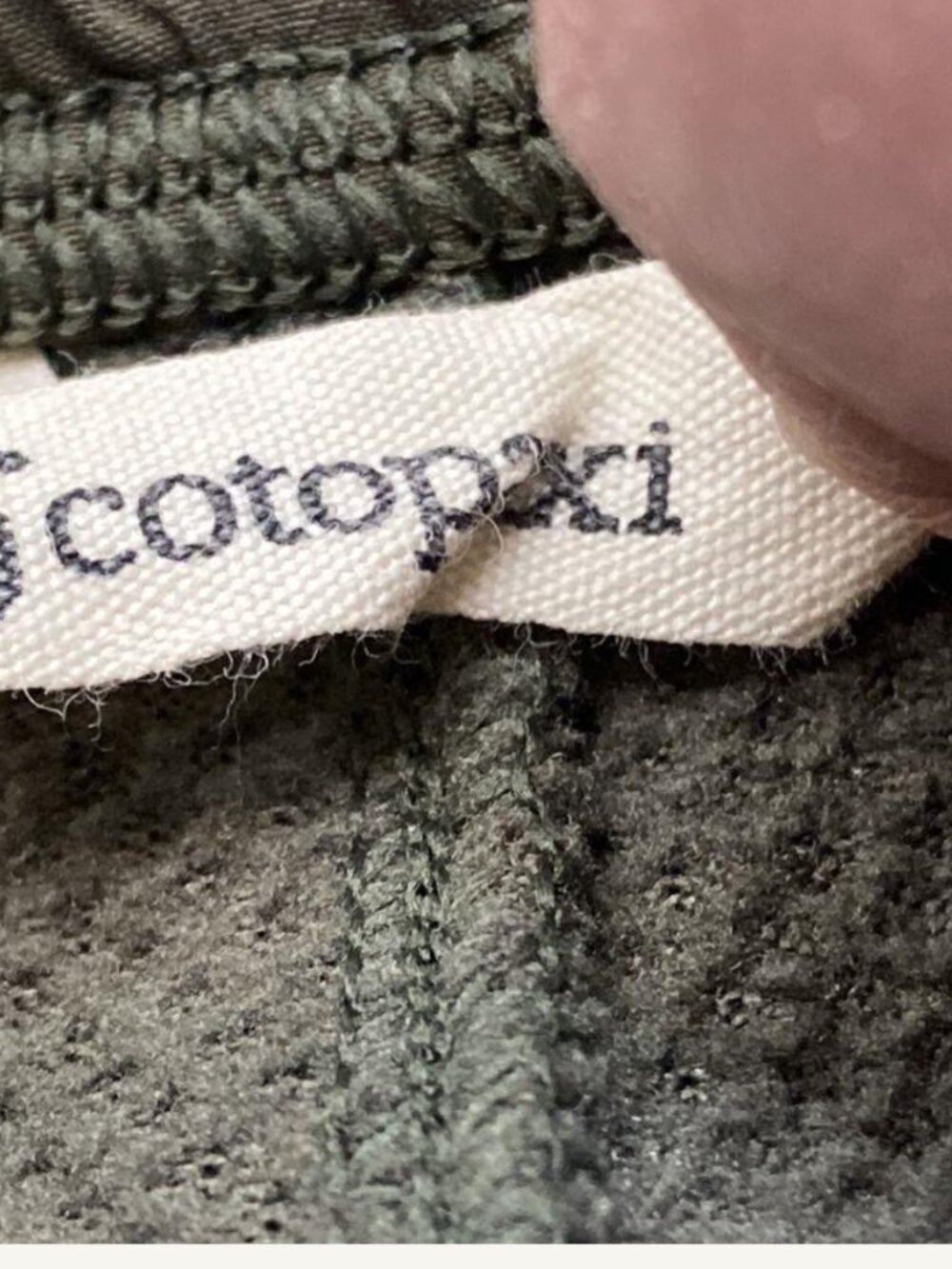 Cotopaxi Abrazo Fleece Jogger Pants Olive Green Blue Knee Patch Men's Large - Picture 5 of 6